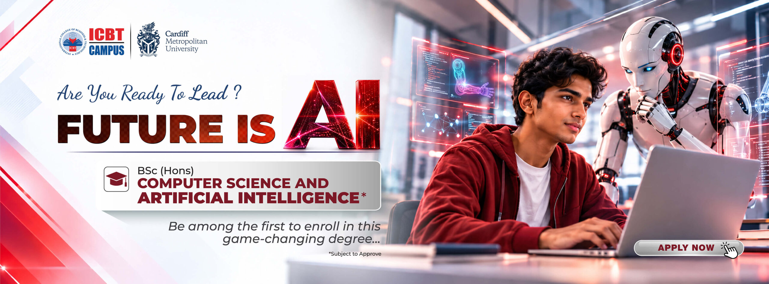 cover image of BSc (Hons) Computer Science and Artificial Intelligence in ICBT campus